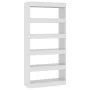 Glossy white engineered wood shelf/divider 80x30x166 cm by vidaXL, Bookcases and shelves - Ref: Foro24-811724, Price: 68,35 €...