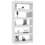 Glossy white engineered wood shelf/divider 80x30x166 cm by vidaXL, Bookcases and shelves - Ref: Foro24-811724, Price: 68,35 €...