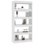 Glossy white engineered wood shelf/divider 80x30x166 cm by vidaXL, Bookcases and shelves - Ref: Foro24-811724, Price: 68,35 €...