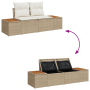 Juego de Sofá de Jardín de 8 Piezas con Cojines Beige Ratán Poliéster by , Outdoor sofas - Ref: Foro24-3358785, Price: 628,98...