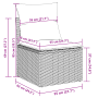 Set de Sofá de Jardín de 6 Piezas con Cojines en Ratán Gris Poliéster by , Outdoor sofas - Ref: Foro24-3359018, Price: 365,61...