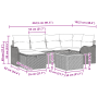 Conjunto de Sofá de Jardín de 7 Piezas con Cojines de Ratán Pólimerico Gris by , Outdoor sofas - Ref: Foro24-3359482, Price: ...