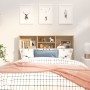 Mueble cabecero color roble Sonoma 120x19x103,5 cm de vidaXL, Cabeceros y pies de cama - Ref: Foro24-811856, Precio: 56,10 €,...