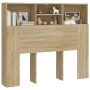 Sonoma oak headboard furniture 120x19x103.5 cm by vidaXL, Headboards and footboards - Ref: Foro24-811856, Price: 54,69 €, Dis...