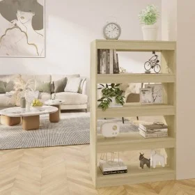 Sonoma oak engineered wood shelf/divider 80x30x135 cm by vidaXL, Bookcases and shelves - Ref: Foro24-811712, Price: 70,88 €, ...