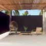 Black retractable side awning 200x600 cm by vidaXL, Umbrellas - Ref: Foro24-318006, Price: 80,56 €, Discount: %