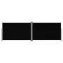 Toldo lateral retráctil negro 200x600 cm de vidaXL, Sombrillas - Ref: Foro24-318006, Precio: 113,04 €, Descuento: %