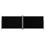 Toldo lateral retráctil negro 200x600 cm de vidaXL, Sombrillas - Ref: Foro24-318006, Precio: 113,26 €, Descuento: %
