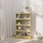 Regal/Trennwand aus Sonoma-Eichenholzwerkstoff, 80 x 30 x 135 cm von vidaXL, Bücherregale und Regale - Ref: Foro24-811712, Pr...