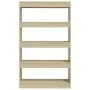 Regal/Trennwand aus Sonoma-Eichenholzwerkstoff, 80 x 30 x 135 cm von vidaXL, Bücherregale und Regale - Ref: Foro24-811712, Pr...