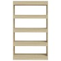 Sonoma oak engineered wood shelf/divider 80x30x135 cm by vidaXL, Bookcases and shelves - Ref: Foro24-811712, Price: 71,75 €, ...