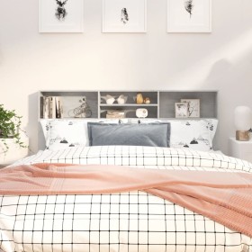 Concrete gray headboard furniture 180x19x103.5 cm by vidaXL, Headboards and footboards - Ref: Foro24-811884, Price: 77,29 €, ...