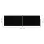 Toldo lateral retráctil negro 200x600 cm de vidaXL, Sombrillas - Ref: Foro24-318006, Precio: 113,04 €, Descuento: %