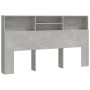 Betongraues Kopfteilmöbel 180x19x103,5 cm von vidaXL, Kopf- und Fußteile - Ref: Foro24-811884, Preis: 77,29 €, Rabatt: %