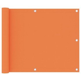 Toldo para balcón tela oxford naranja 75x400 cm