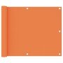 Toldo para balcón tela oxford naranja 75x400 cm en Sombrillas | Comprar online en Foro24