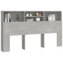 Betongraues Kopfteilmöbel 180x19x103,5 cm von vidaXL, Kopf- und Fußteile - Ref: Foro24-811884, Preis: 77,29 €, Rabatt: %
