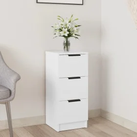 Weißes Sperrholz-Sideboard 30x30x70 cm von vidaXL, Sideboards - Ref: Foro24-811151, Preis: 56,75 €, Rabatt: %