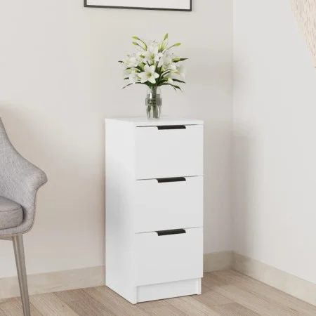 Aparador de madera contrachapada blanco 30x30x70 cm de vidaXL, Aparadores - Ref: Foro24-811151, Precio: 56,72 €, Descuento: %