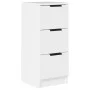 Aparador de madera contrachapada blanco 30x30x70 cm de vidaXL, Aparadores - Ref: Foro24-811151, Precio: 56,72 €, Descuento: %