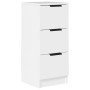 Weißes Sperrholz-Sideboard 30x30x70 cm von vidaXL, Sideboards - Ref: Foro24-811151, Preis: 57,70 €, Rabatt: %