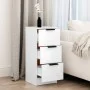 Aparador de madera contrachapada blanco 30x30x70 cm de vidaXL, Aparadores - Ref: Foro24-811151, Precio: 56,72 €, Descuento: %