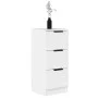 Aparador de madera contrachapada blanco 30x30x70 cm de vidaXL, Aparadores - Ref: Foro24-811151, Precio: 56,72 €, Descuento: %