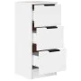 Aparador de madera contrachapada blanco 30x30x70 cm de vidaXL, Aparadores - Ref: Foro24-811151, Precio: 56,72 €, Descuento: %