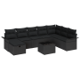 Juego de Sofá de Jardín de 9 Piezas con CoJines Ratán Polipropileno Negro von , Outdoor-Sofas - Ref: Foro24-3360274, Preis: 5...