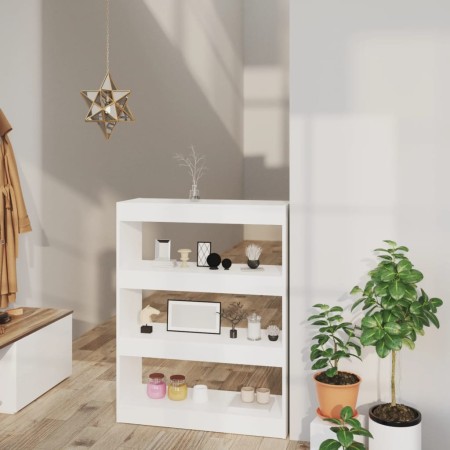 Estantería/divisor madera contrachapada blanco 80x30x103 cm