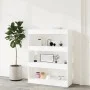 Estantería/divisor madera contrachapada blanco 80x30x103 cm de vidaXL, Librerías y estanterías - Ref: Foro24-811700, Precio: ...