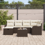 Juego de sofá de jardín de 7 piezas con cojines marrón poliratán von , Outdoor-Sofas - Ref: Foro24-3360319, Preis: 487,29 €, ...