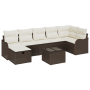 Juego de Sofá de Jardín de 8 Piezas con Cojines de Ratán Sintético Marrón by , Outdoor sofas - Ref: Foro24-3360339, Price: 50...