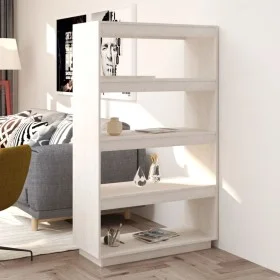Regal/Raumteiler aus weißem Kiefernholz, 80 x 35 x 135 cm von vidaXL, Bücherregale und Regale - Ref: Foro24-810890, Preis: 72...