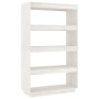 White pine wood shelf/space divider 80x35x135 cm by vidaXL, Bookcases and shelves - Ref: Foro24-810890, Price: 73,56 €, Disco...