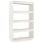 White pine wood shelf/space divider 80x35x135 cm by vidaXL, Bookcases and shelves - Ref: Foro24-810890, Price: 72,93 €, Disco...
