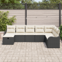 Juego de Sofá de Jardín de 8 Piezas con Cojines Poliratán Negro von , Outdoor-Sofas - Ref: Foro24-3360358, Preis: 501,94 €, R...