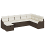 Juego de Sofá de Jardín de 8 Piezas con Cojines Poliratán Marrón by , Outdoor sofas - Ref: Foro24-3360359, Price: 507,34 €, D...