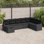 Conjunto de Sofás de Jardín de 8 Piezas con Cojines en Ratán Negro by , Outdoor sofas - Ref: Foro24-3360364, Price: 527,08 €,...