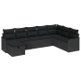 Conjunto de Sofás de Jardín de 8 Piezas con Cojines en Ratán Negro by , Outdoor sofas - Ref: Foro24-3360364, Price: 527,08 €,...