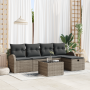 Juego de Sofás de Jardín de 6 Piezas con Cojines Gris Poliratán by , Outdoor sofas - Ref: Foro24-3360400, Price: 390,76 €, Di...