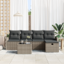 Juego de Sofás de Jardín de 6 Piezas con Cojines Gris Poliratán by , Outdoor sofas - Ref: Foro24-3360400, Price: 390,76 €, Di...