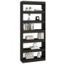 Black engineered wood shelf/divider 80x30x198 cm by vidaXL, Bookcases and shelves - Ref: Foro24-811728, Price: 109,60 €, Disc...