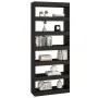 Regal/Trennwand aus schwarzem Holzwerkstoff, 80 x 30 x 198 cm von vidaXL, Bücherregale und Regale - Ref: Foro24-811728, Preis...