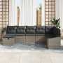 Juego de Sofá de Jardín de 8 Piezas con Cojines Gris Poliratán von , Outdoor-Sofas - Ref: Foro24-3360660, Preis: 543,25 €, Ra...