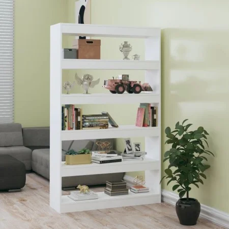 Shiny white shelf/space divider 100x30x166 cm by vidaXL, Bookcases and shelves - Ref: Foro24-811769, Price: 82,55 €, Discount: %