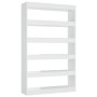 Glänzend weißes Regal/Raumteiler 100x30x166 cm von vidaXL, Bücherregale und Regale - Ref: Foro24-811769, Preis: 83,19 €, Raba...
