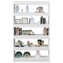 Glänzend weißes Regal/Raumteiler 100x30x166 cm von vidaXL, Bücherregale und Regale - Ref: Foro24-811769, Preis: 83,19 €, Raba...