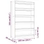 Shiny white shelf/space divider 100x30x166 cm by vidaXL, Bookcases and shelves - Ref: Foro24-811769, Price: 82,55 €, Discount: %