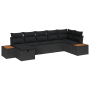 Juego de Sofás de Jardín de 7 Piezas con Cojines en Poliratán Negro von , Outdoor-Sofas - Ref: Foro24-3360972, Preis: 502,15 ...